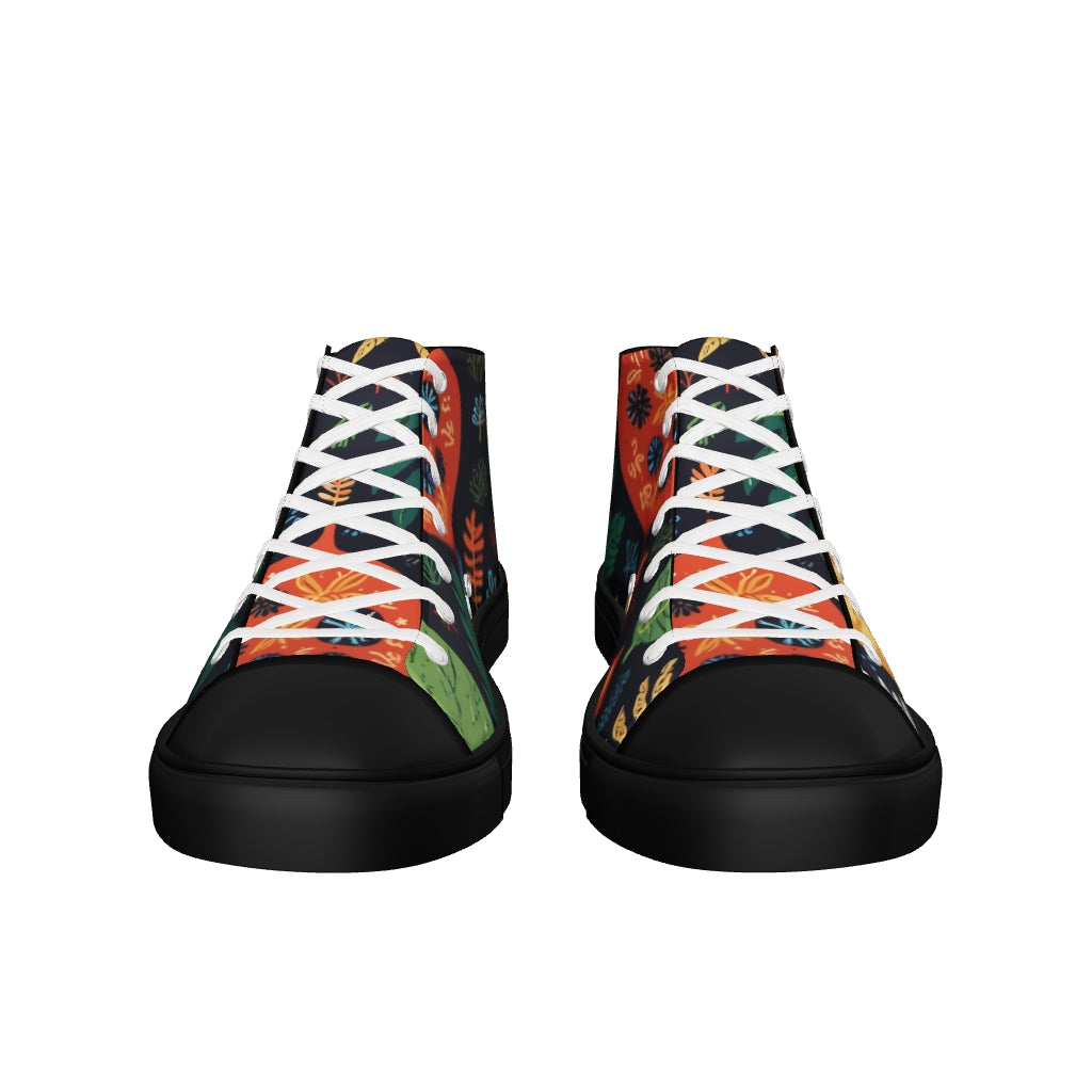 Men’s high top canvas shoes
