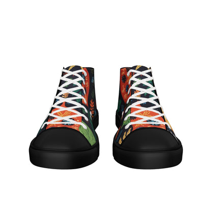 Men’s high top canvas shoes